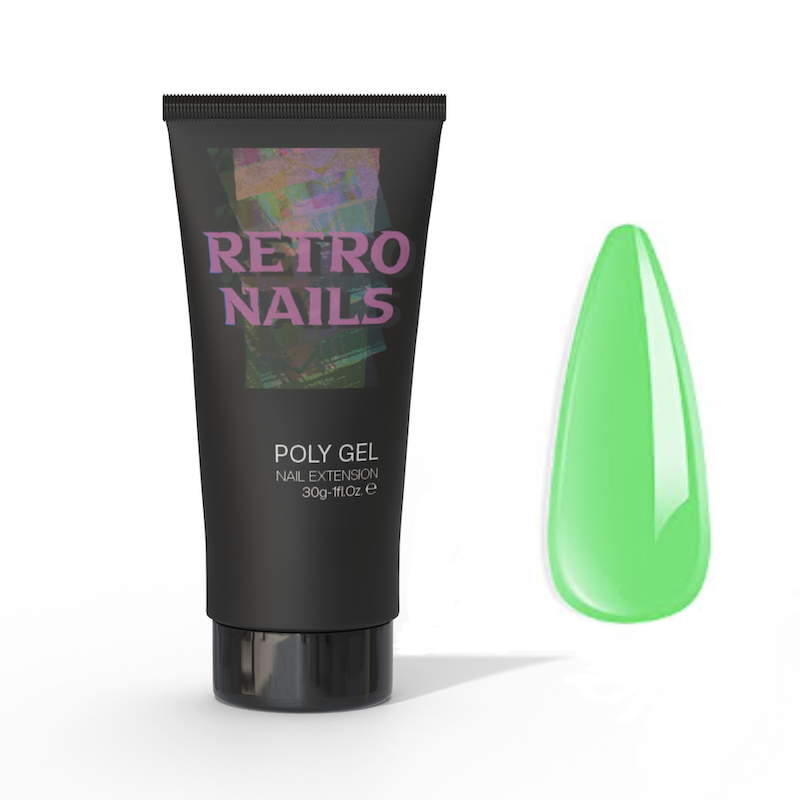 Retro Green (Neon) HEMA FREE 30 ml - Retro Nails Poly Gel