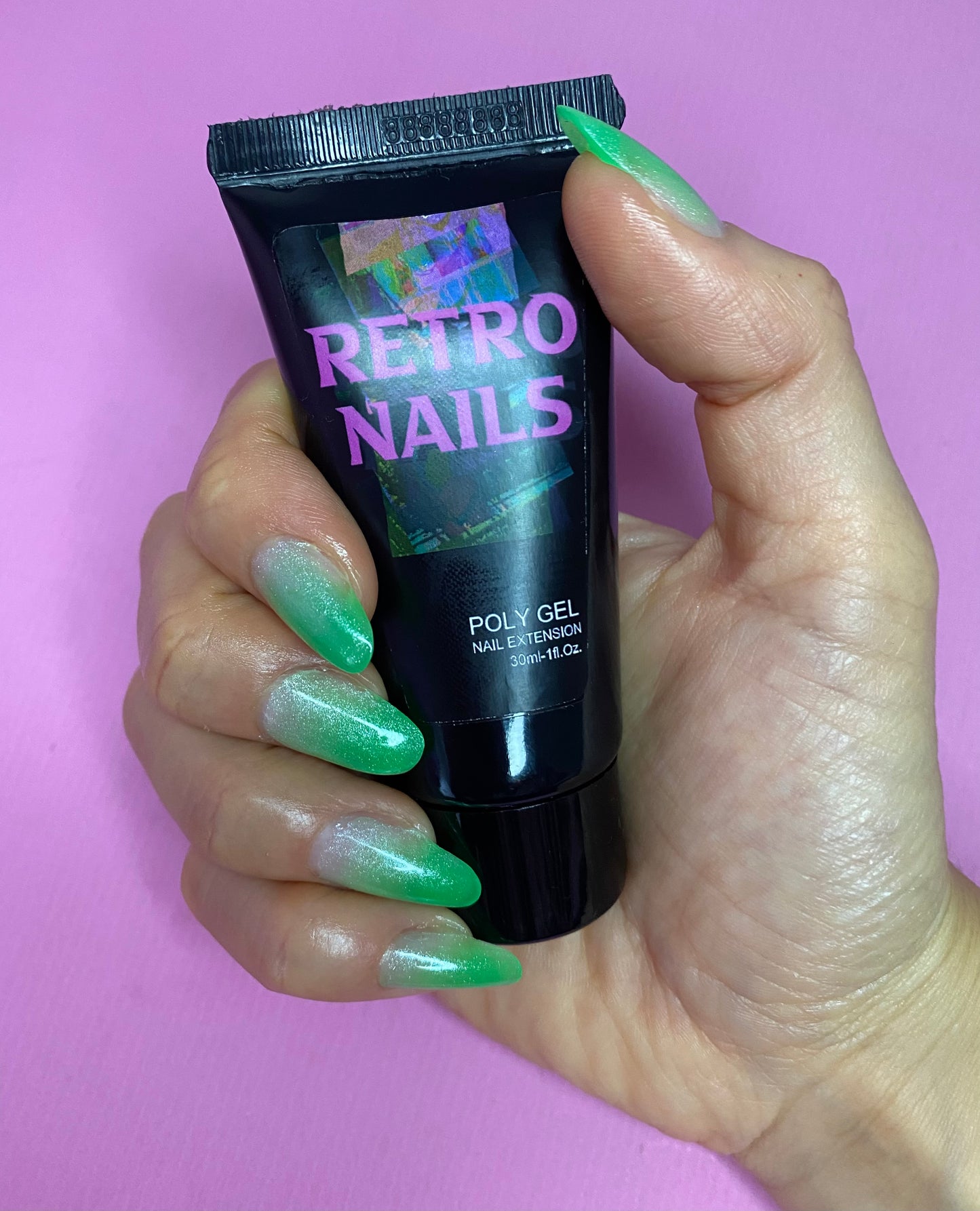 Retro Green (Neon) HEMA FREE 30 ml - Retro Nails Poly Gel