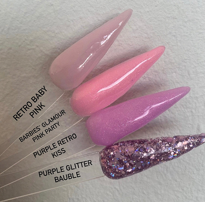 Barbies' Glamour Pink Party HEMA FREE 30 ml - Retro Nails Poly Gel