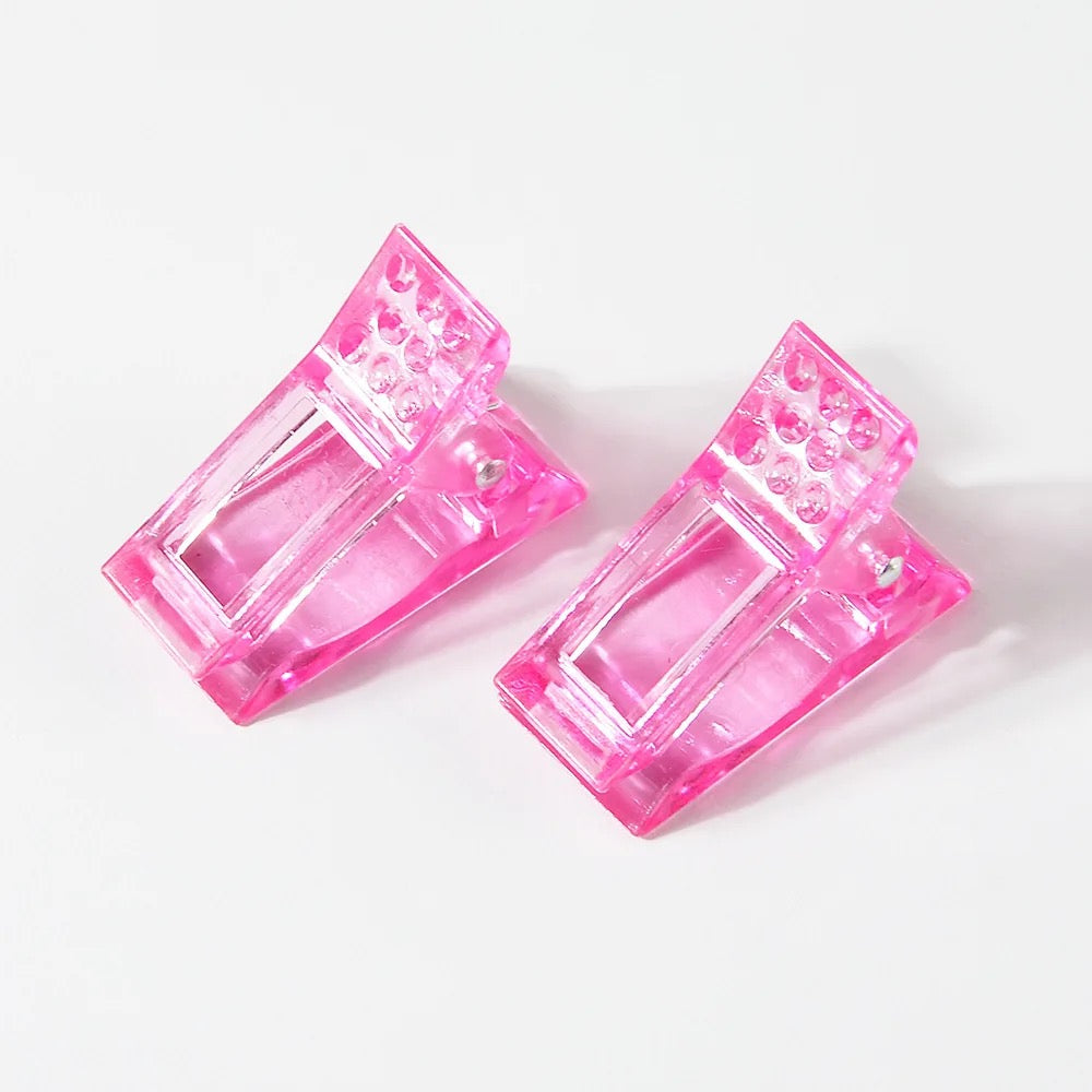 Retro Nagelclip pink